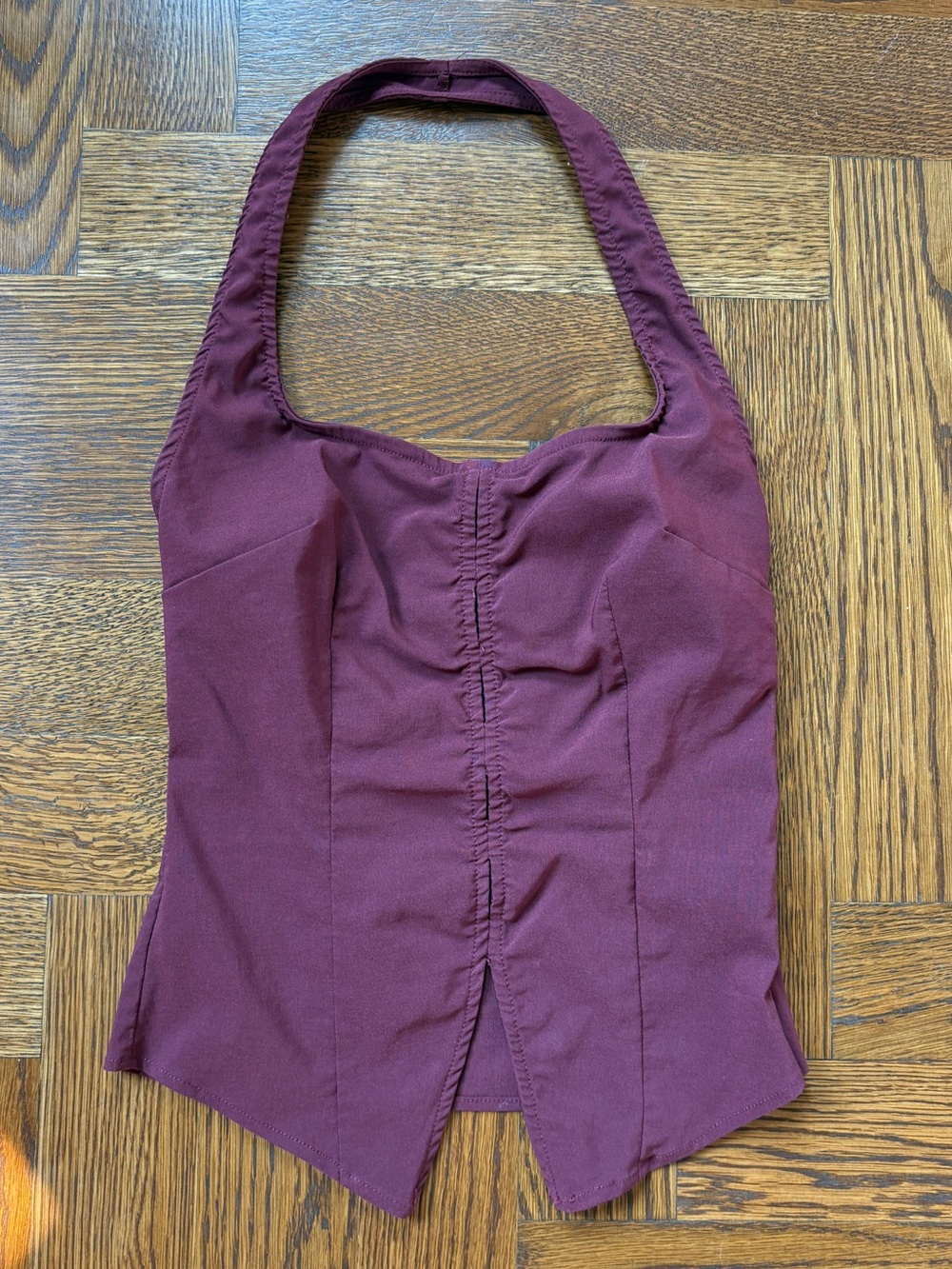 Burgundy Stradivarius Halter Top